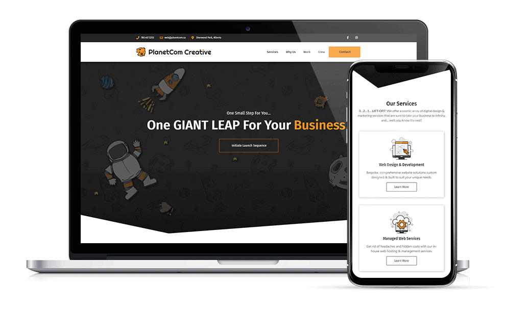 PlanetCom Creative Website